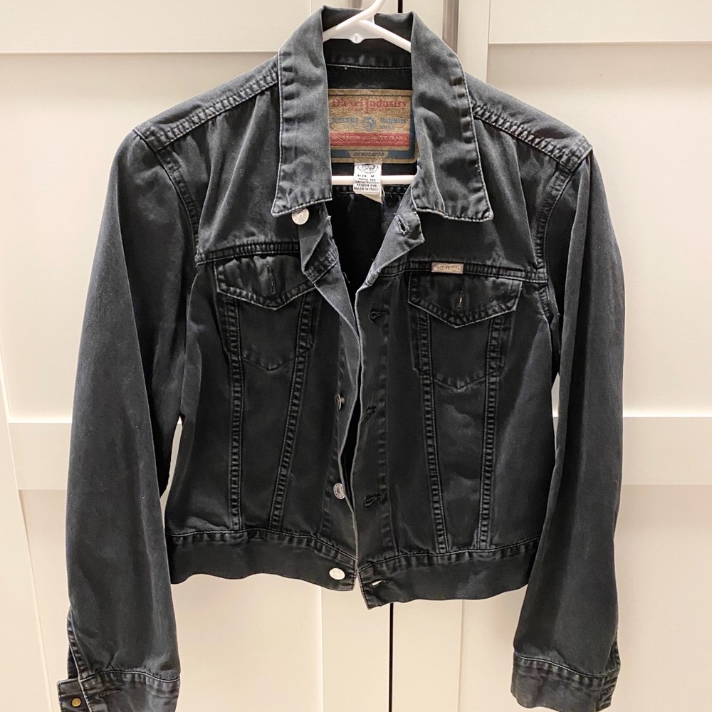 Diesel women’s jeans jacket, black